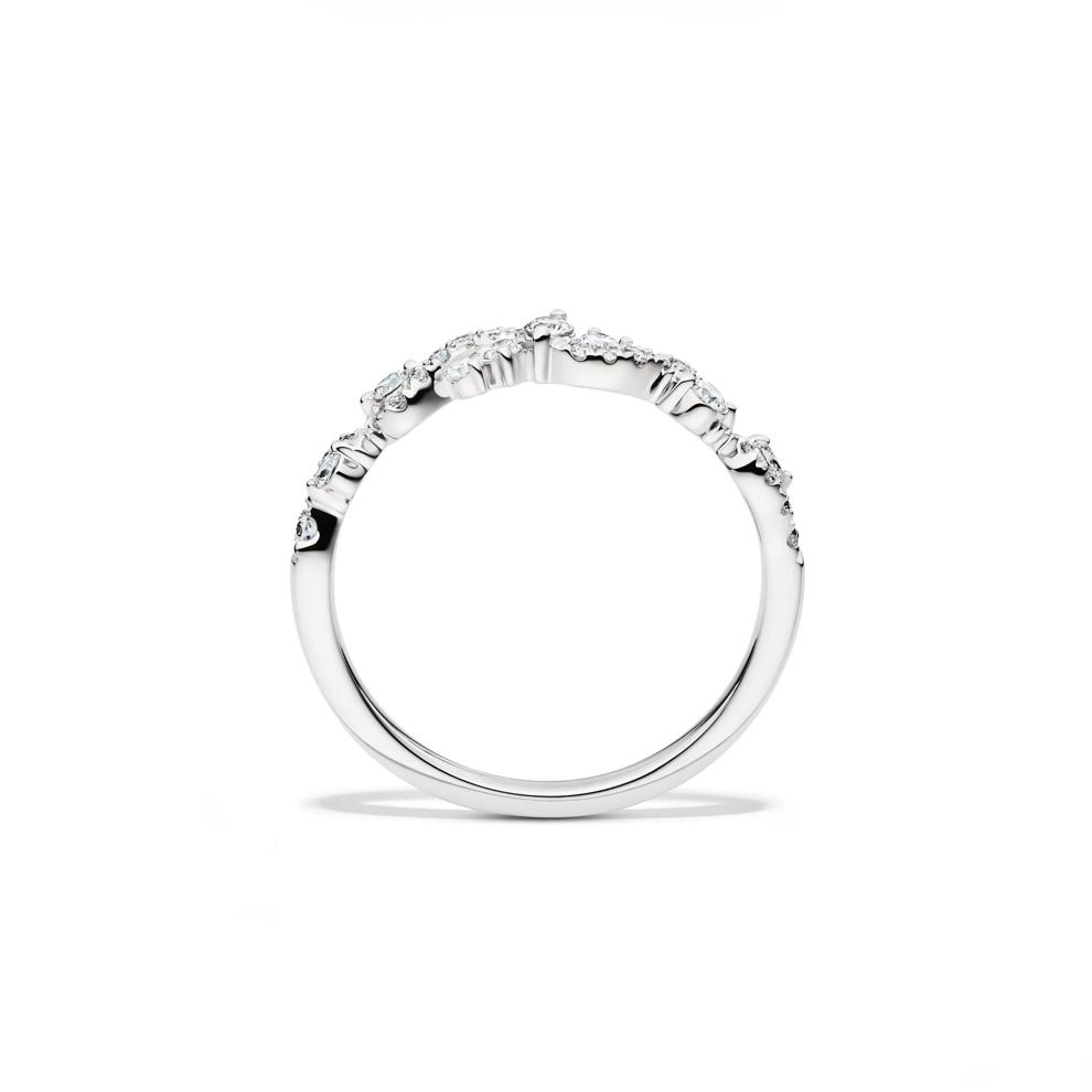 Lab Grown Diamond Swirl Band in 14K White Gold (1/3 ct. tw.)  – Image 2 of 4