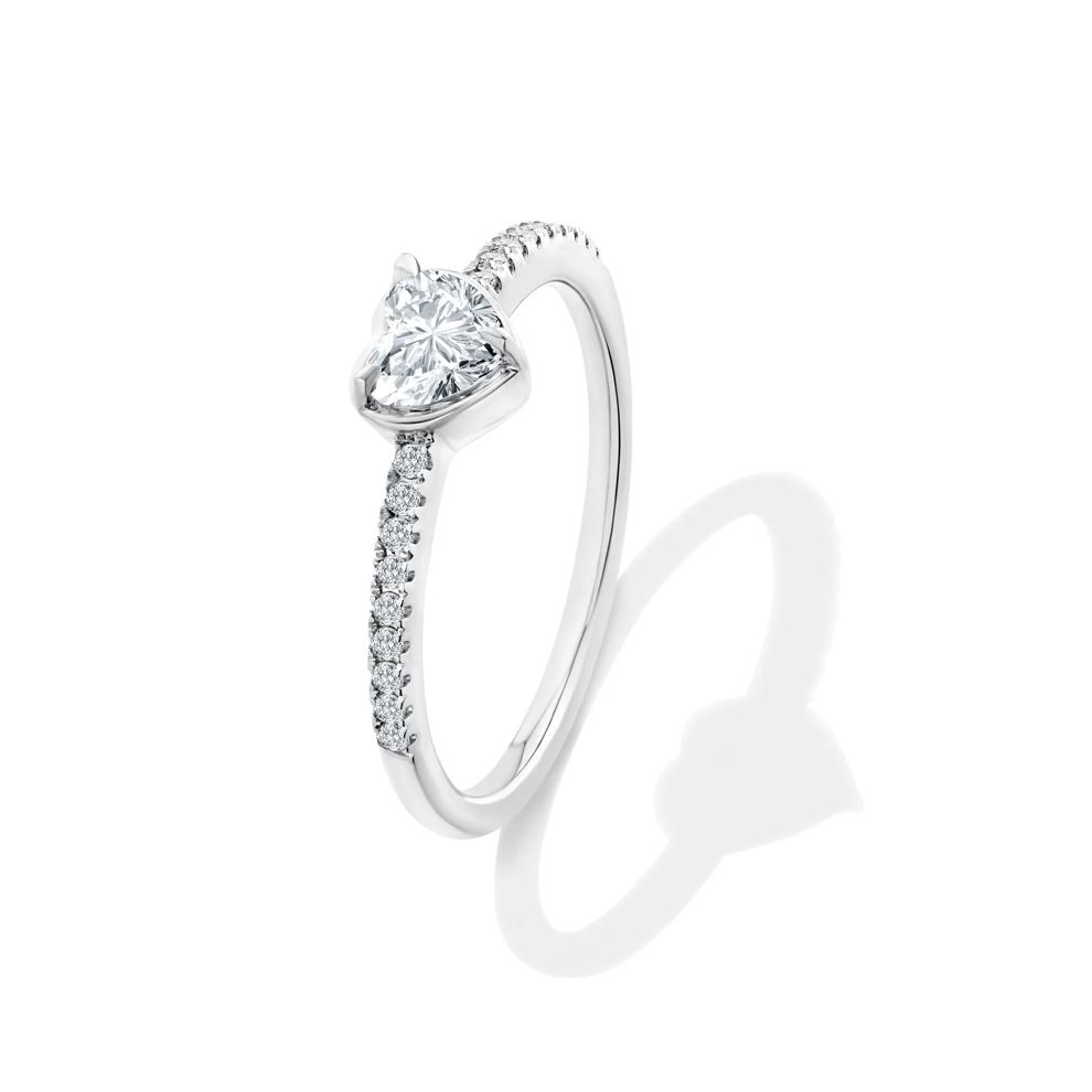 Lab Grown Diamond Heart Center Promise Ring in 10K White Gold (1/2 ct. tw.) – Image 4 of 4