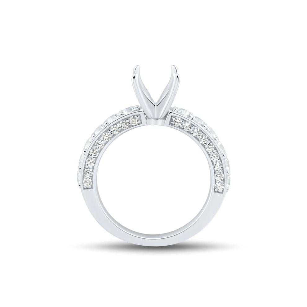 1 ct. tw. Lab Grown Diamond Semi-Mount Engagement Ring in 14k White Gold (Setting Only) – Image 4 of 6