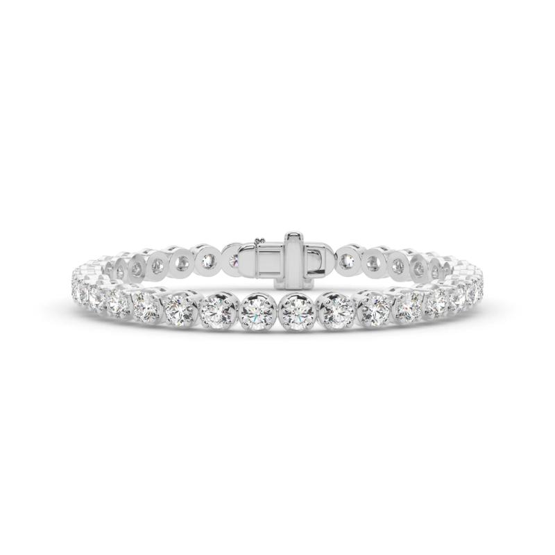 Lab Grown Diamond Tennis Bracelet in 14K White Gold &#40;8 7/8 ct. tw.&#41; – Image 1 of 4