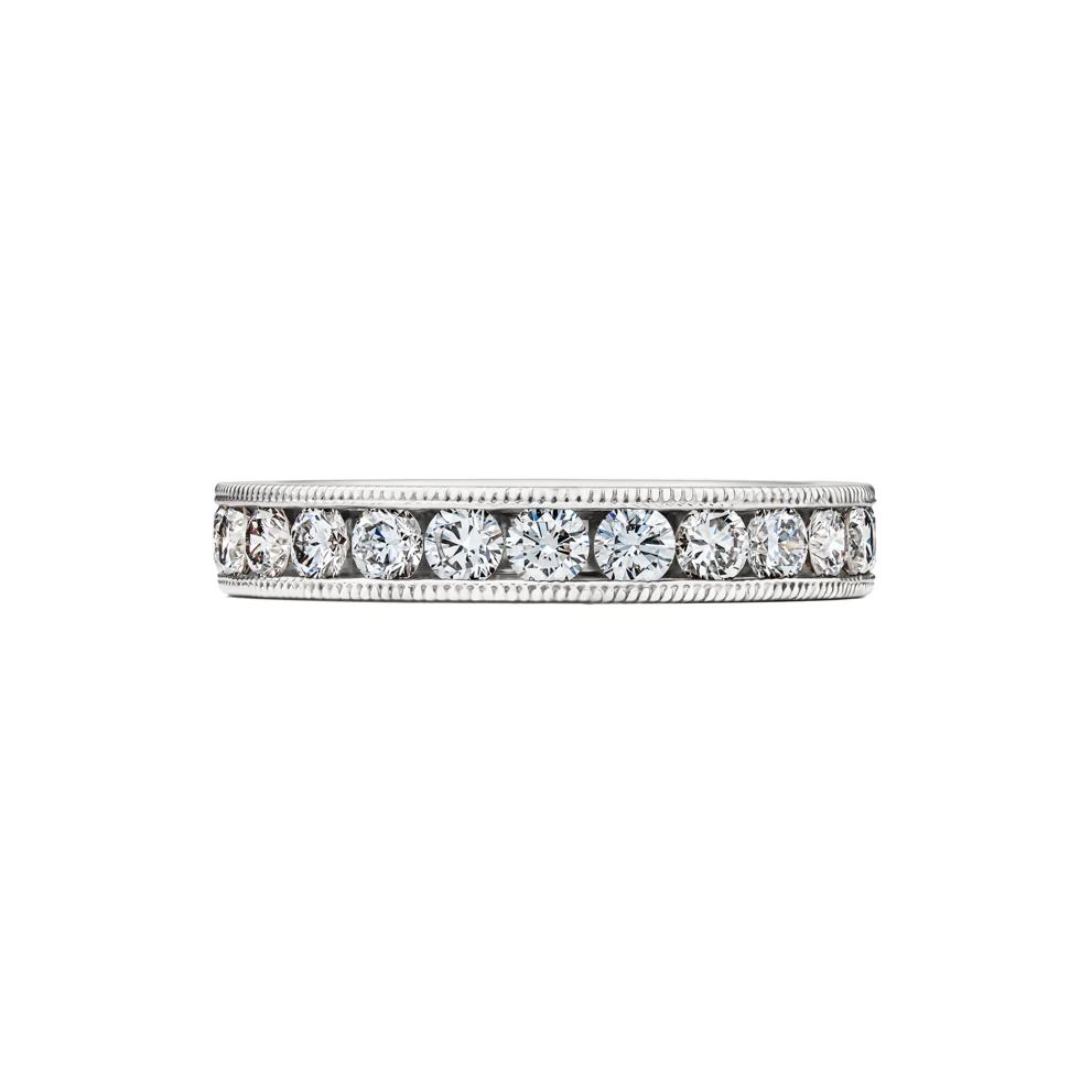 Lab Grown Diamond Channel Milgrain Eternity Band in 14K White Gold (1 5/8 ct. tw.) – Image 1 of 4