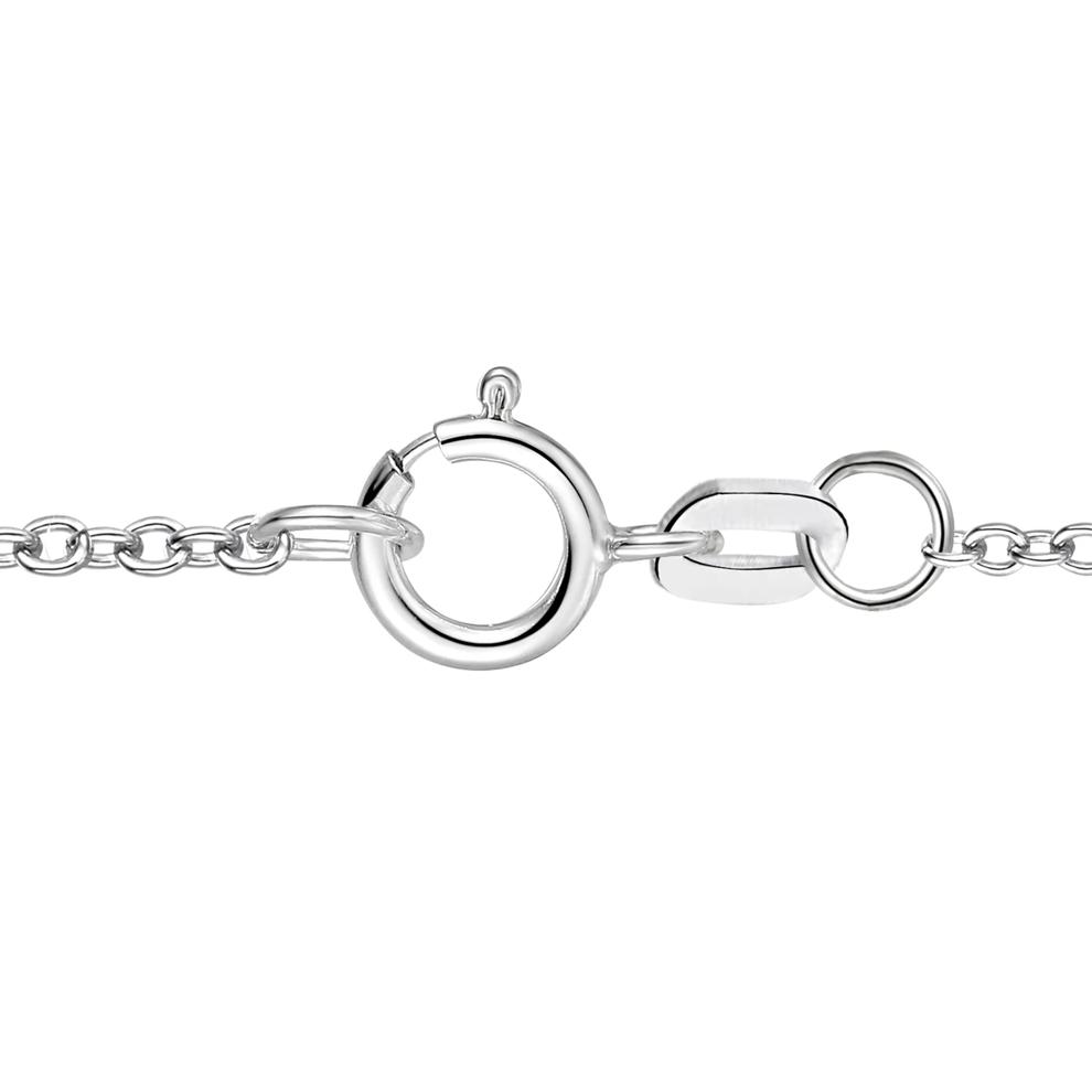Lab-Created Blue Sapphire &amp; Lab-Created White Sapphire Heart-Shaped Pendant Necklace in Sterling Silver – Image 2 of 3