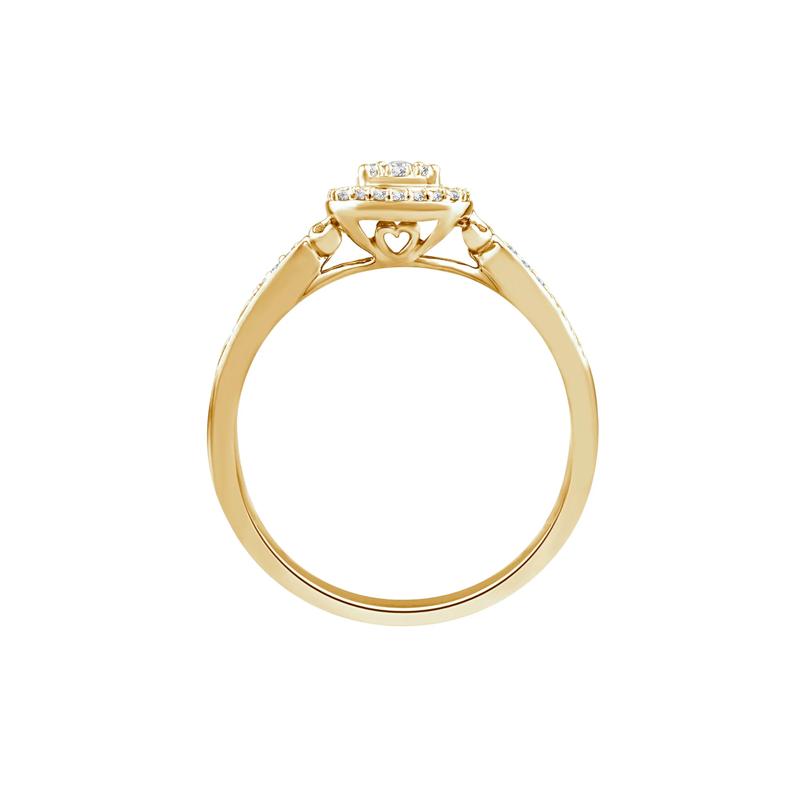 Diamond Composite Promise Ring in 10K Yellow Gold &#40;1/7 ct. tw.&#41; – Image 2 of 3