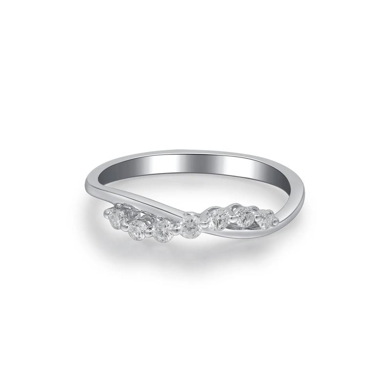Diamond Ring in 10K White Gold &#40;1/5 ct. tw.&#41; – Image 4 of 5