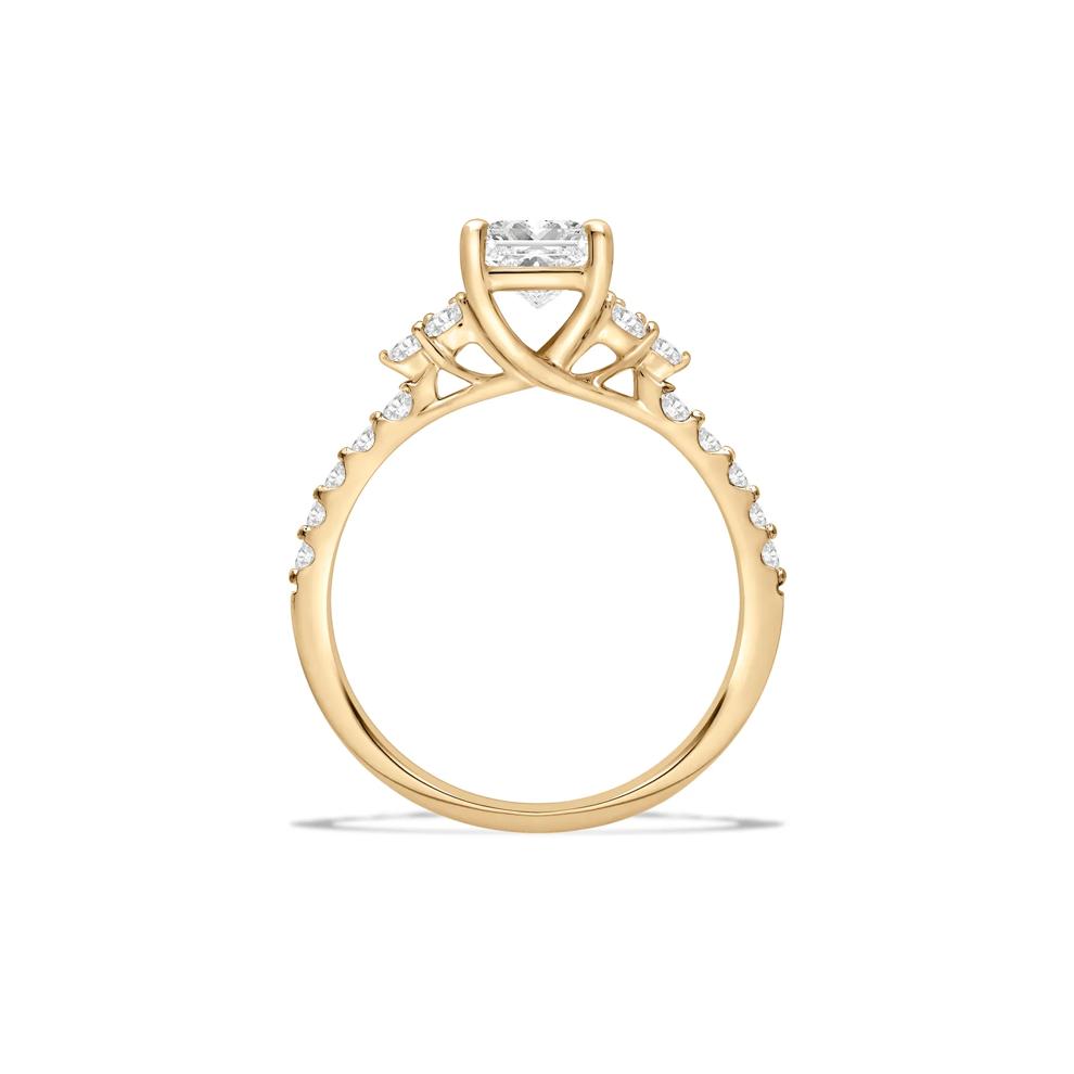 Lab Grown Diamond Radiant-Cut Engagement Ring in 14K Yellow Gold (2 ct. tw.) – Image 2 of 4