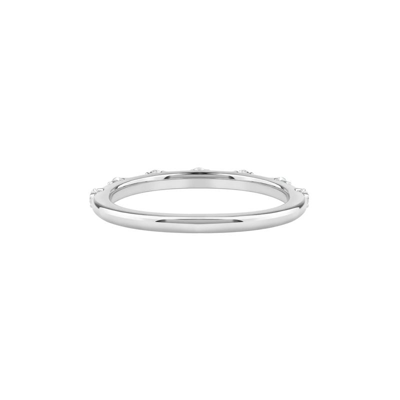 Piper Lab Grown Diamond Wedding Band in 14K White Gold &#40;1/5 ct. tw.&#41; – Image 4 of 5
