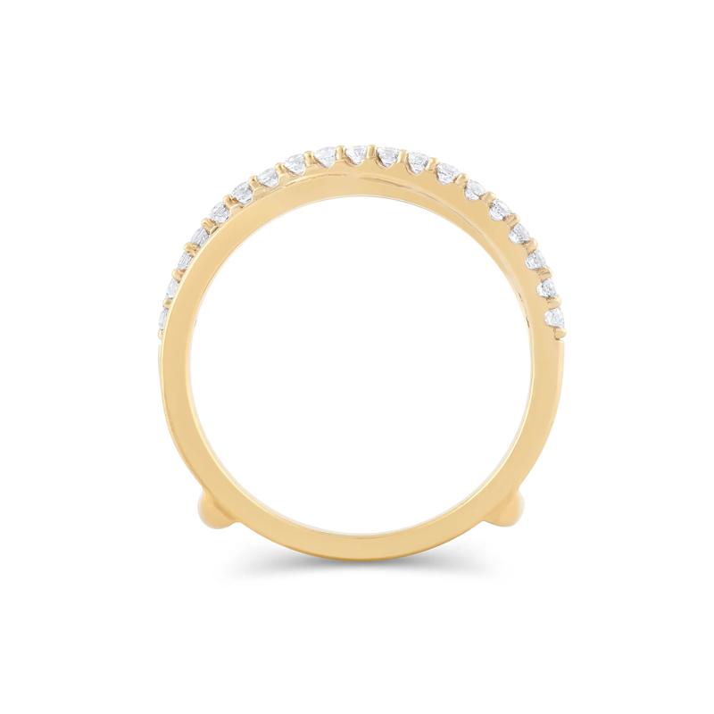 Diamond Twist Insert Ring in 14K Yellow Gold &#40;1/2 ct. tw.&#41; – Image 3 of 3
