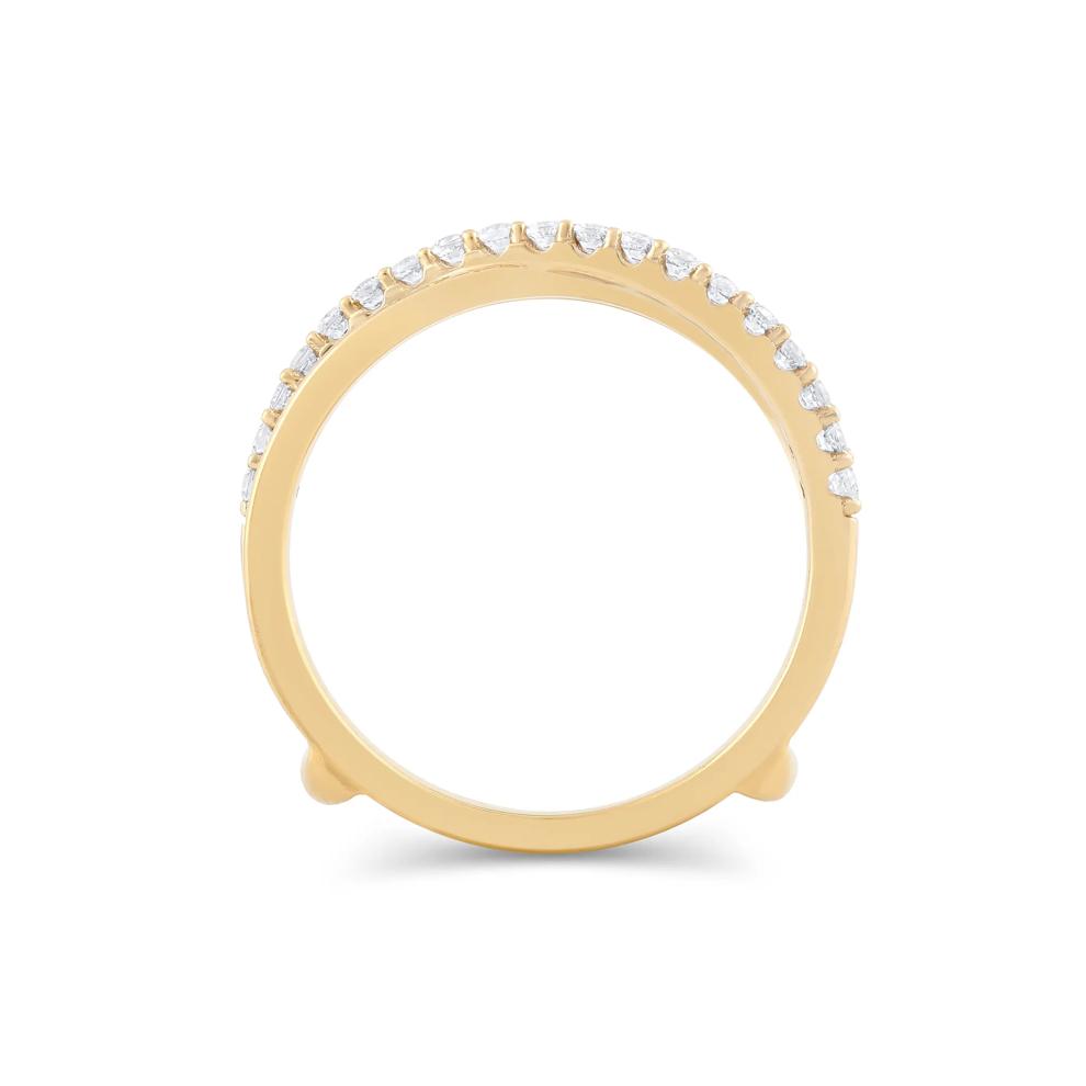 Diamond Twist Insert Ring in 14K Yellow Gold (1/2 ct. tw.) – Image 3 of 3
