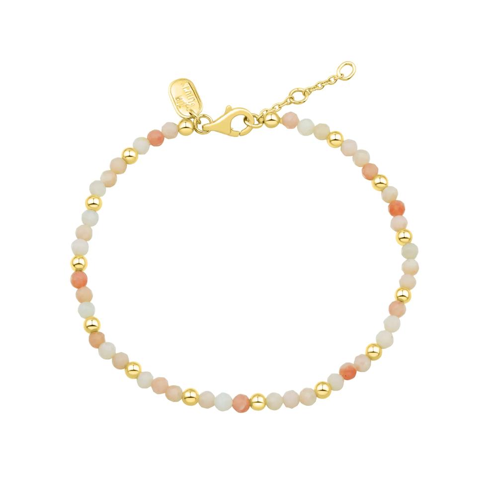 Pink Opal Bead Bracelet in Vermeil – Image 1 of 1