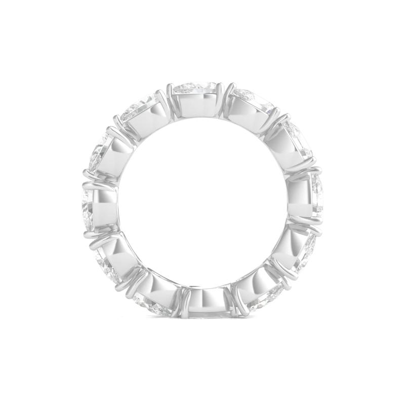 Pear-Cut Diamond Eternity Band in Platinum &#40;4 ct. tw.&#41; – Image 2 of 3