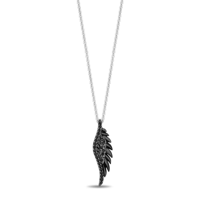 Maleficent Black Diamond Pendant in Sterling Silver &#40;1/5 ct. tw.&#41; – Image 1 of 3