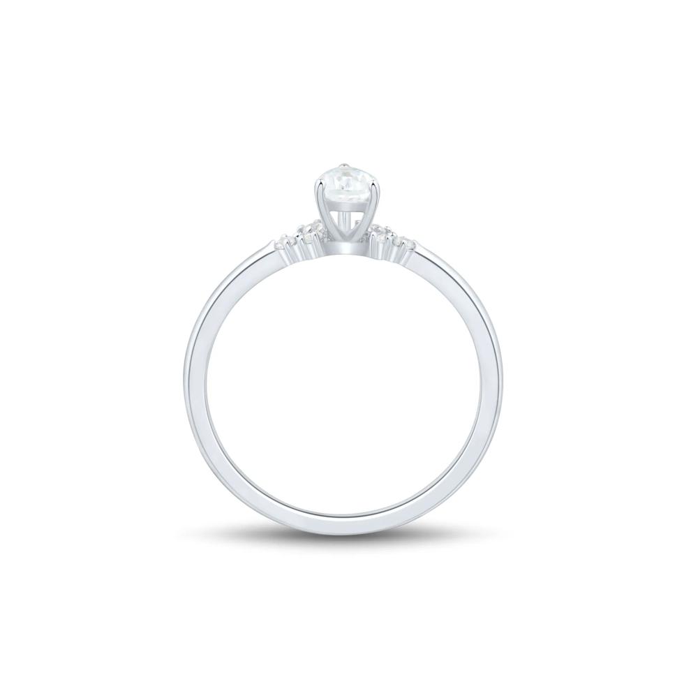 Lab Grown Diamond Promise Ring in 10K White Gold (3/8 ct. tw.) – Image 2 of 3