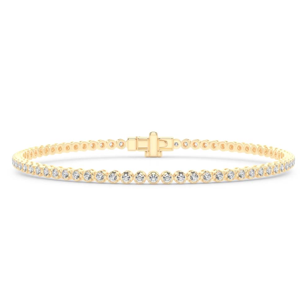 Diamond Tennis Bracelet in 10K Yellow Gold (1 1/10 ct. tw.) – Image 1 of 4