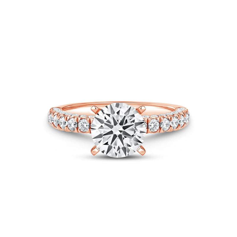 Lab Grown Diamond Semi-Mount Engagement Ring in 14K Rose Gold &#40;3/4 ct. tw.&#41; – Image 2 of 6