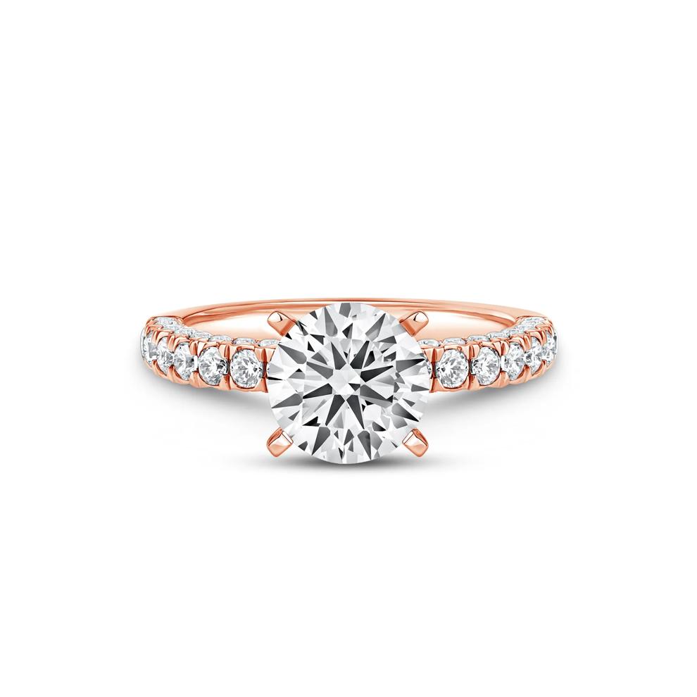 Lab Grown Diamond Semi-Mount Engagement Ring in 14K Rose Gold (3/4 ct. tw.) – Image 2 of 6