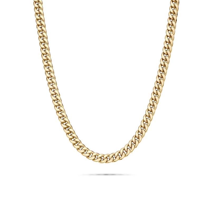 Miami Cuban Link Chain in 14K Yellow Gold, 22&quot; – Image 1 of 3