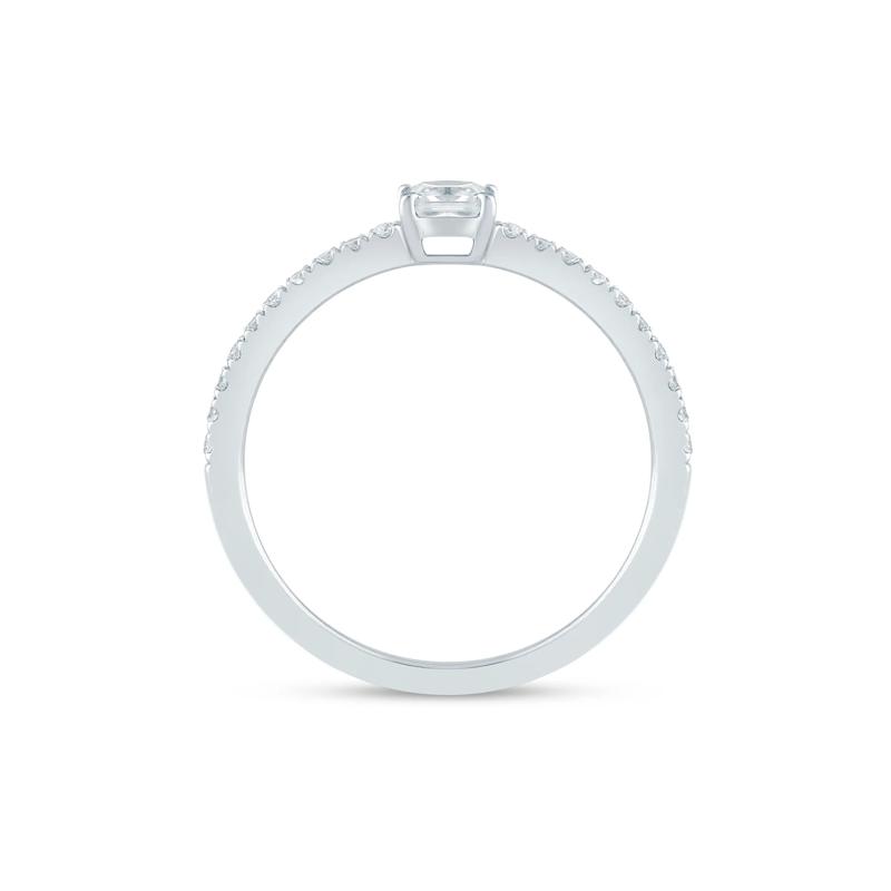Lab Grown Diamond Promise Ring in Sterling Silver &#40;3/8 ct. tw.&#41; – Image 2 of 3