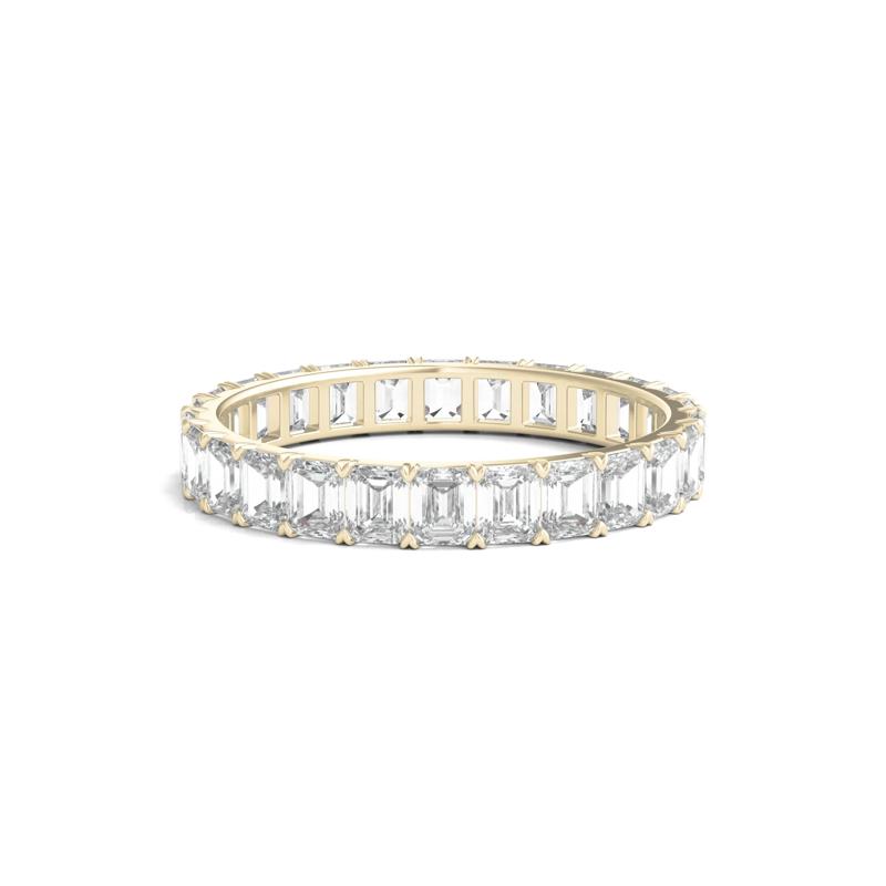 Emerald-Cut Diamond Wedding Band with Eternity Setting in 14K Yellow Gold &#40;2 ct. tw.&#41; – Image 1 of 3