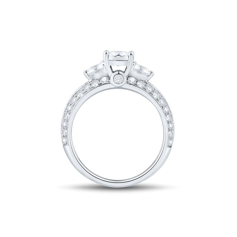 Diamond Engagement Ring in 14K White Gold (1 1/2 ct. tw.) – Image 3 of 3