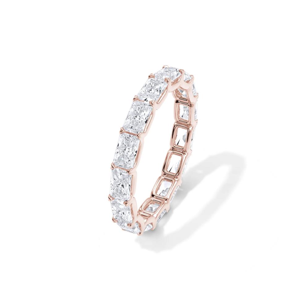 Lab Grown Diamond East-West U-Prong Eternity Band in 14K Rose Gold (3 ct. tw.) – Image 4 of 4