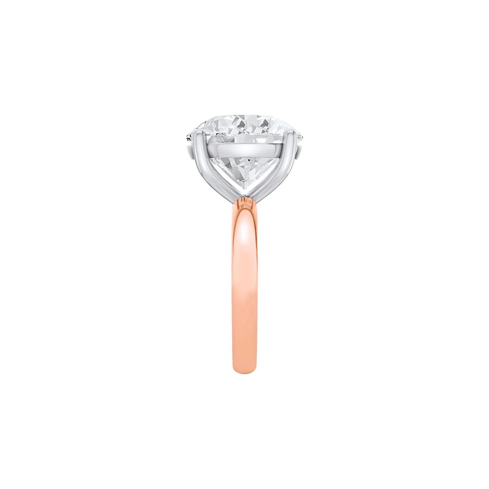 Lab Grown Diamond Round Solitaire Engagement Ring in 14K Rose and White Gold (10 ct.) – Image 3 of 4