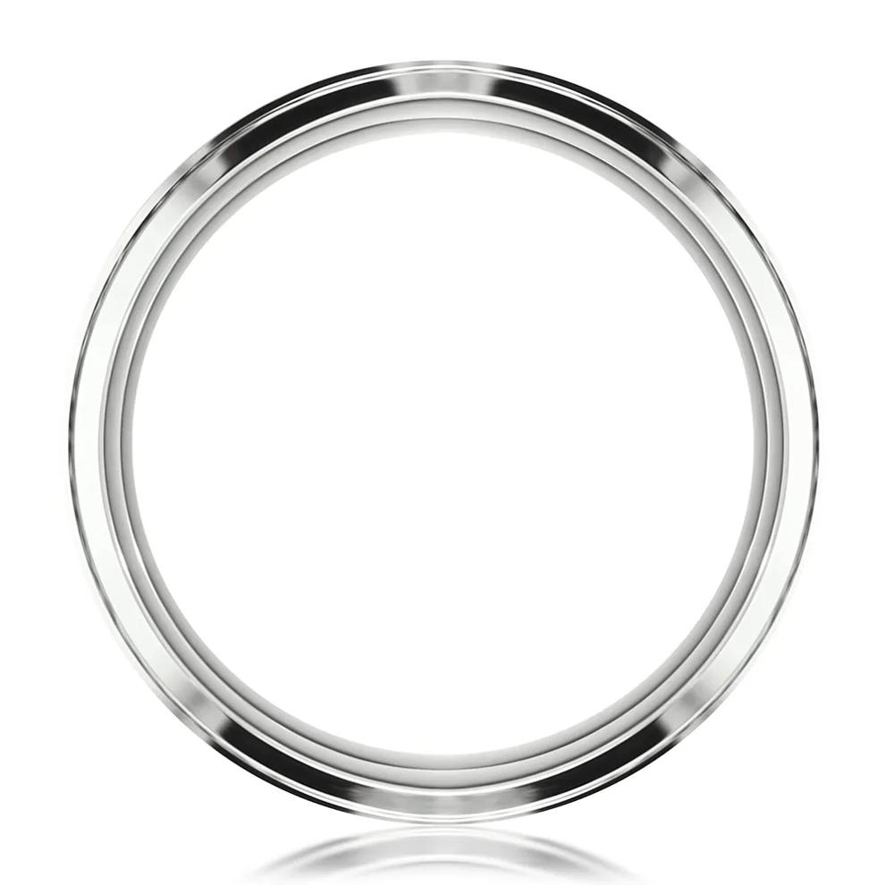 Men&rsquo;s Black &amp; White Cobalt Wedding Band, 9MM – Image 3 of 3