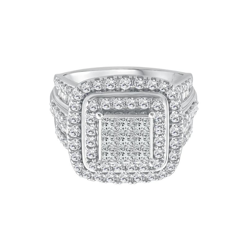 Diamond Composite Engagement Ring in 10K White Gold &#40;2 ct. tw.&#41; – Image 1 of 3