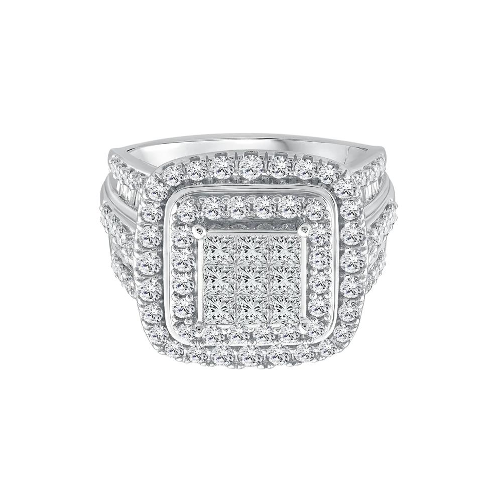 Diamond Composite Engagement Ring in 10K White Gold (2 ct. tw.) – Image 1 of 3