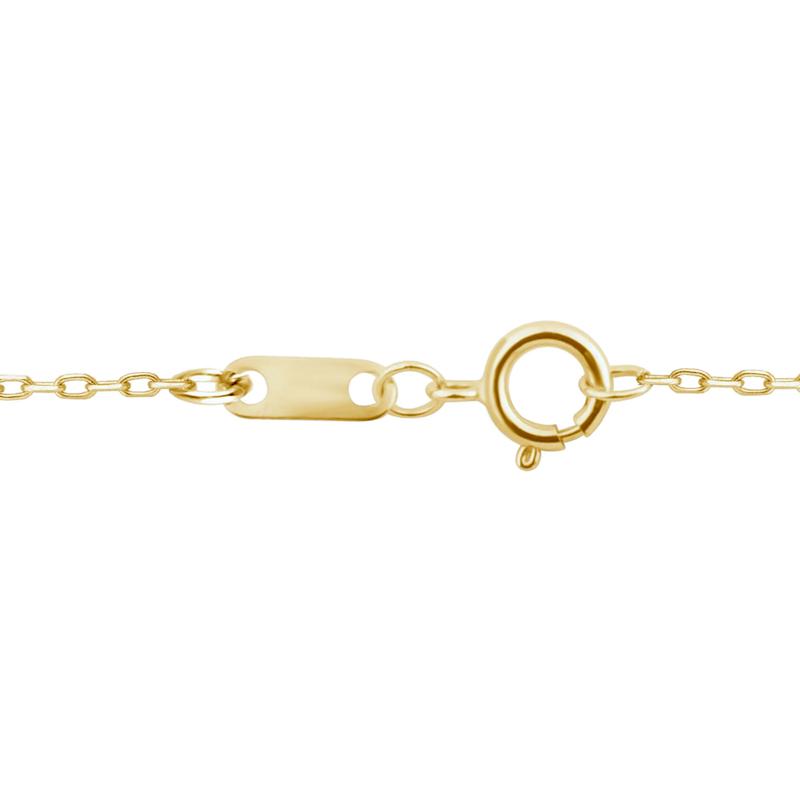 Lab Grown Diamond Pear-Shaped and Round Necklace in 10K Yellow Gold &#40;1 1/2 ct. tw.&#41; – Image 3 of 3