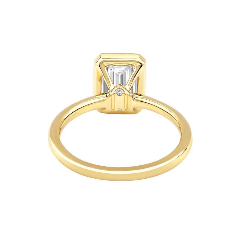 Kira Lab Grown Diamond Emerald-Cut Engagement Ring in 14K Yellow Gold &#40;2 1/2 ct. tw.&#41; – Image 4 of 5