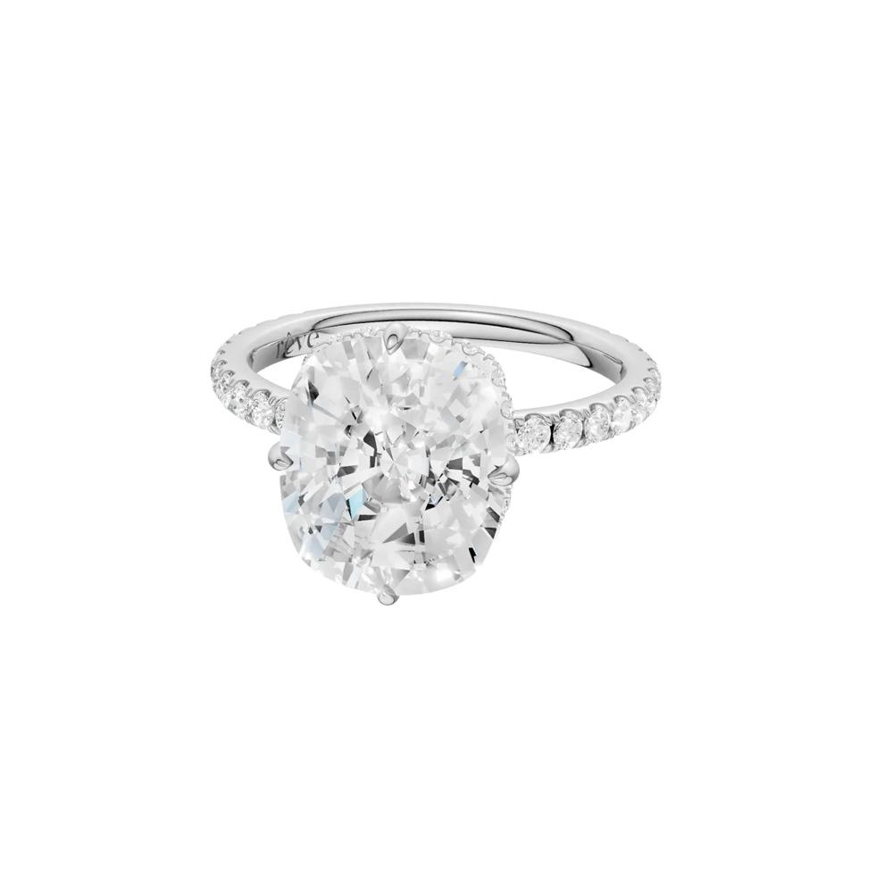 Thalia Lab Grown Diamond Engagement Ring in Platinum (6 1/2 ct. tw.) – Image 2 of 5