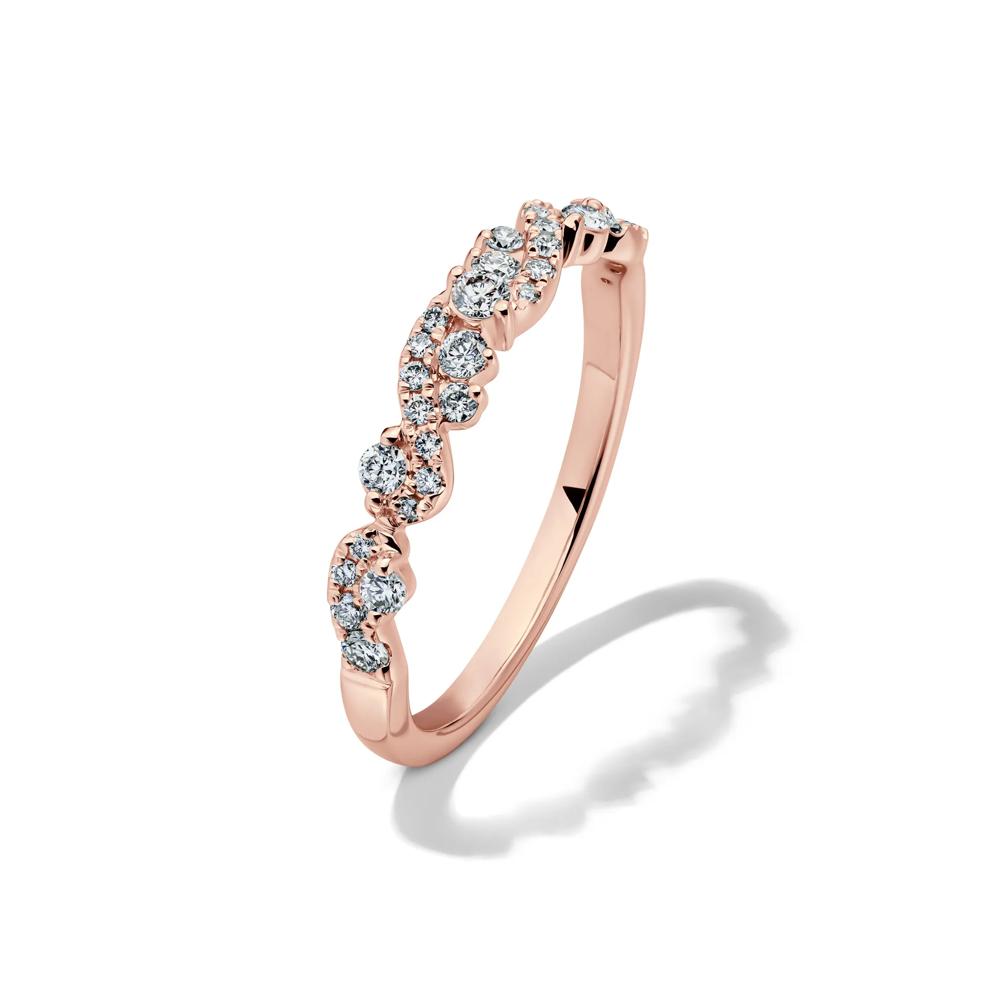 Lab Grown Diamond Swirl Band in 14K Rose Gold (1/3 ct. tw.)  – Image 4 of 4