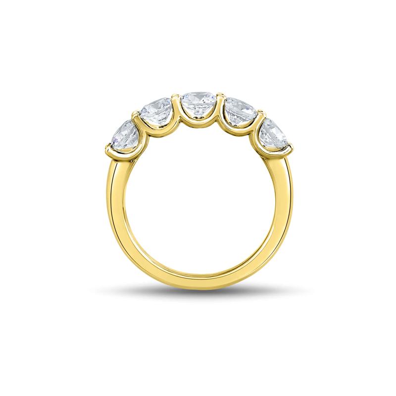 Lab Grown Diamond Five-Stone Anniversary Band &#40;2 ct. tw.&#41; – Image 2 of 3