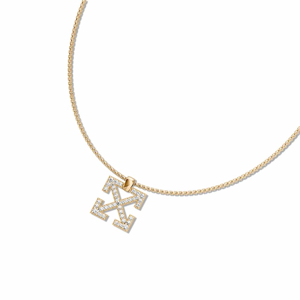Men's Lab Grown Diamond Arrow Design Pendant Necklace in Vermeil (1 1/3 ct. tw.) – Image 4 of 4