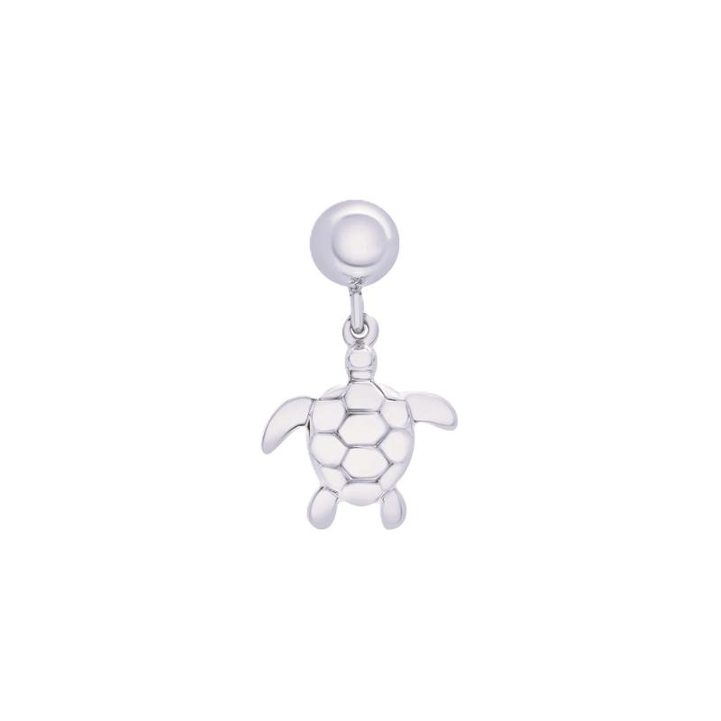 Sea Turtle Bead Charm in Sterling Silver – Image 1 of 3