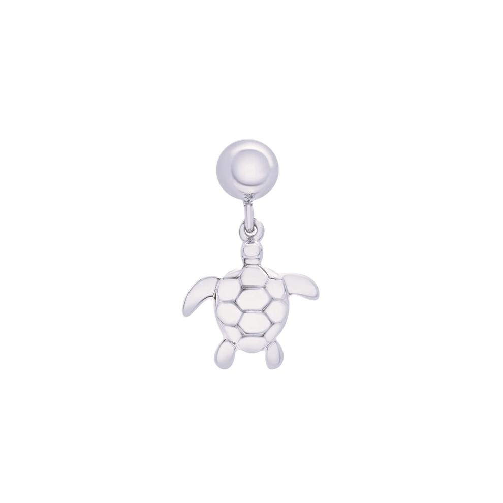 Sea Turtle Bead Charm in Sterling Silver – Image 1 of 3