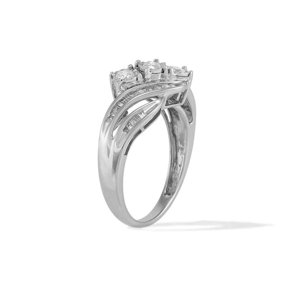 Diamond Three-Stone Engagement Ring in 10K White Gold (1/2 ct. tw.) – Image 2 of 4