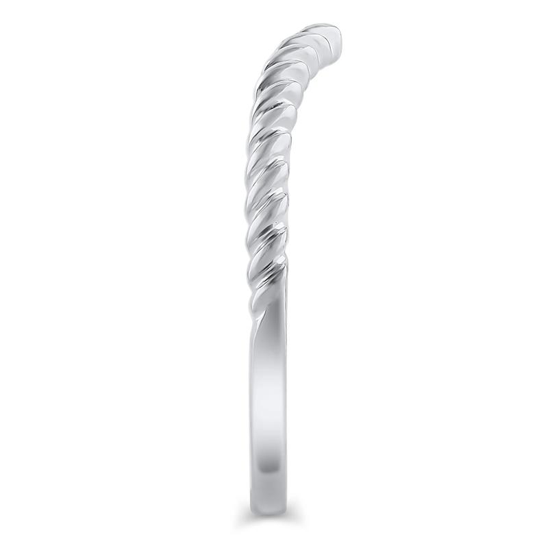 Chevron Twist Band in 14K White Gold – Image 3 of 3