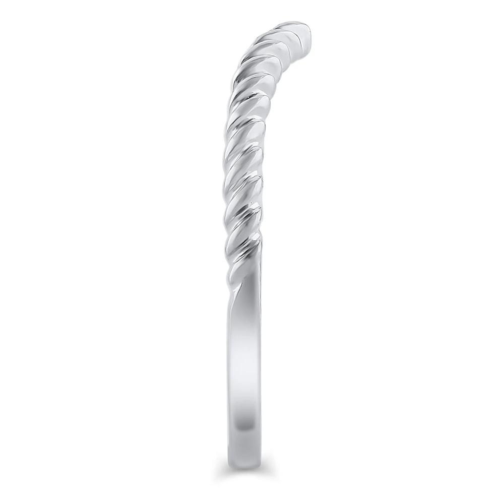 Chevron Twist Band in 14K White Gold – Image 3 of 3