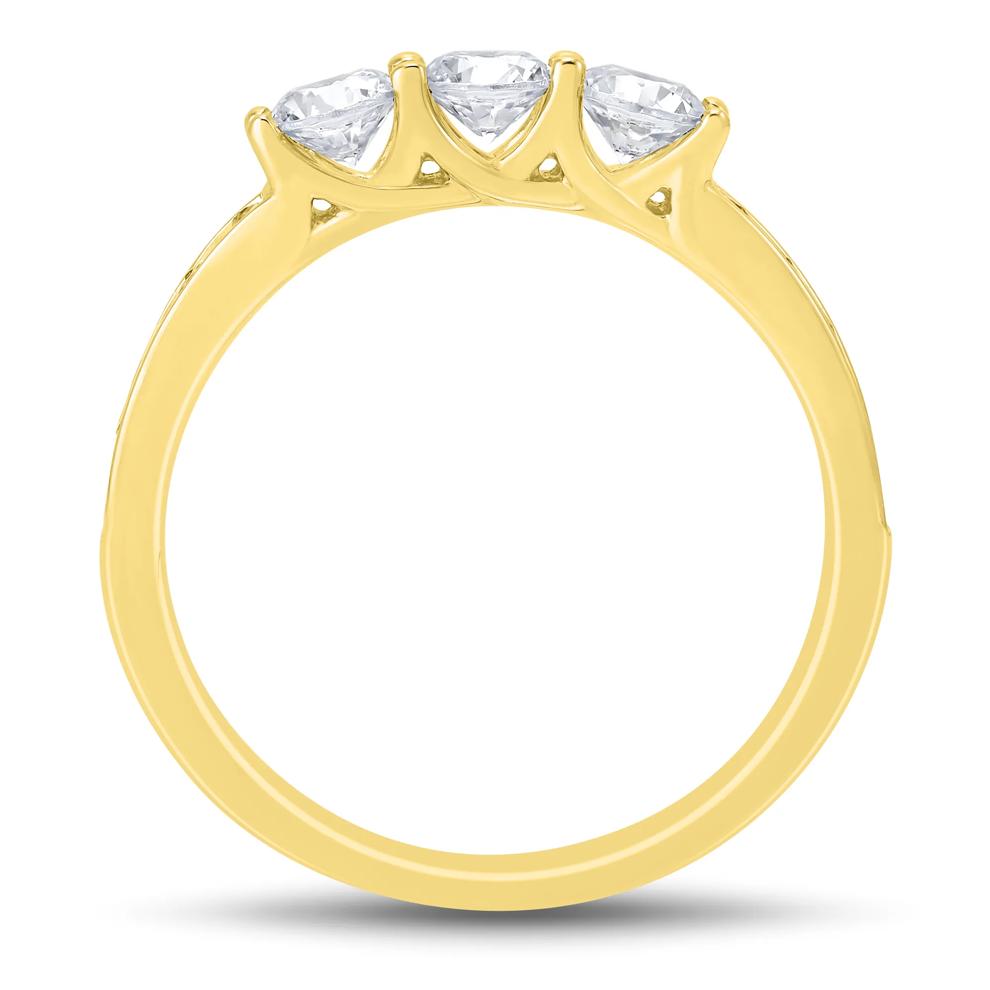 Lab Grown Diamond Bridal Set in 14K Yellow Gold (3 ct. tw.) – Image 6 of 7