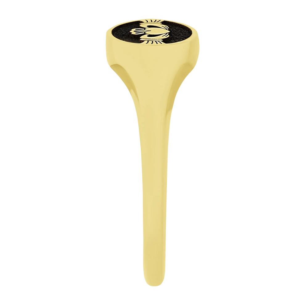 Claddagh Signet Ring in 14K Yellow Gold – Image 3 of 3