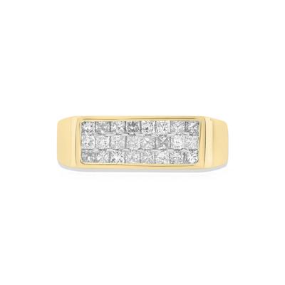 Men's Lab Grown Diamond Band in 10K Yellow Gold (1 ct. tw.)