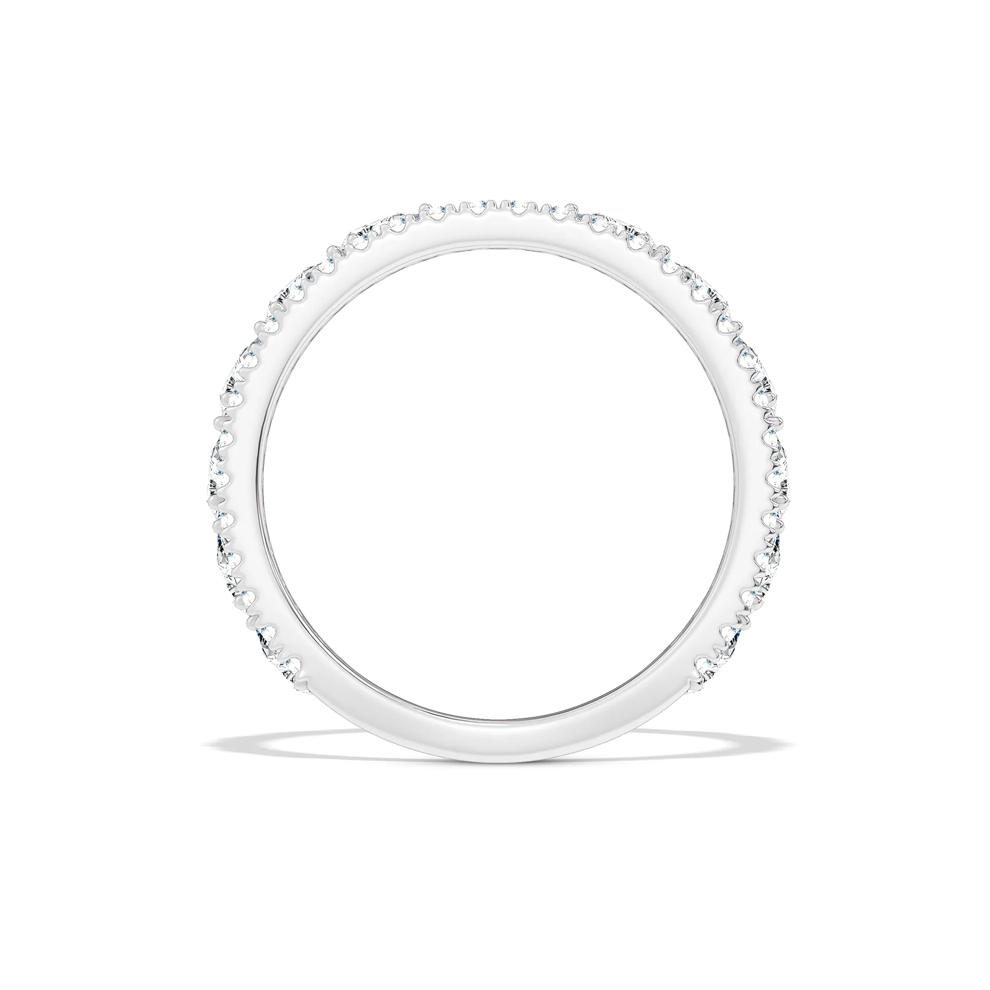 Lab Grown Diamond Double Row Band in 14K White Gold (3/4 ct. tw.) – Image 2 of 4