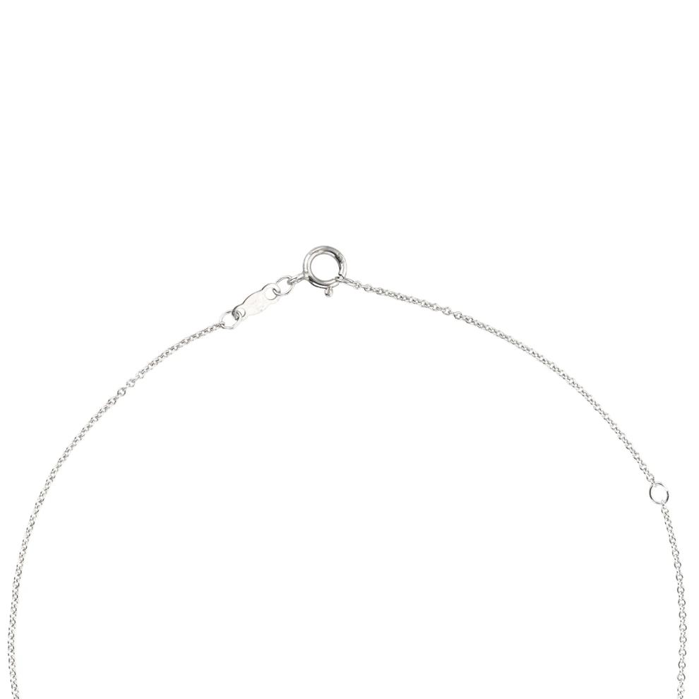 Onyx &amp; Lab-Created White Sapphire Halo Pendant in Sterling Silver – Image 2 of 4