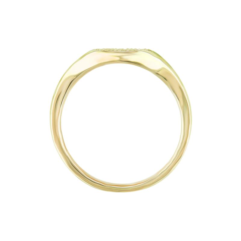 Diamond Oval Ring in 10K Yellow Gold &#40;1/4 ct. tw.&#41; – Image 2 of 3