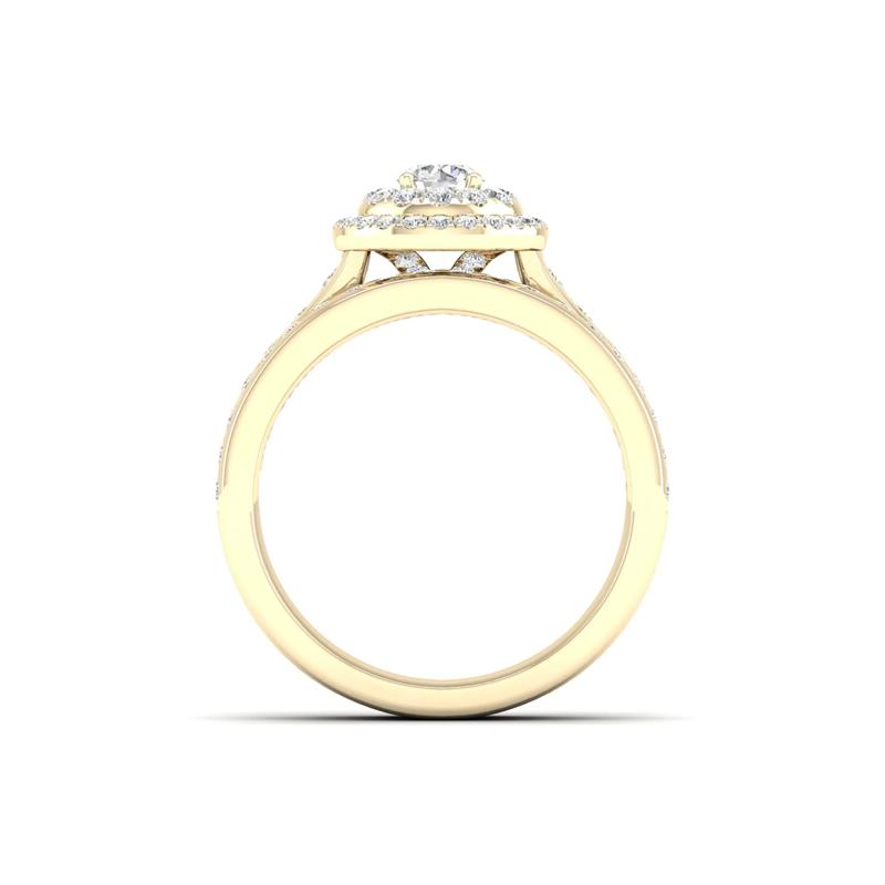 1 1/4 ct. tw. Round Diamond Engagement Set in 14K Yellow Gold  – Image 2 of 6