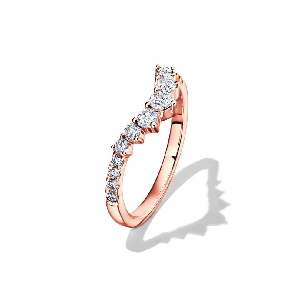 Lab Grown Diamond Contour Band in 14K Rose Gold (1/2 ct. tw.) – Image 4 of 4