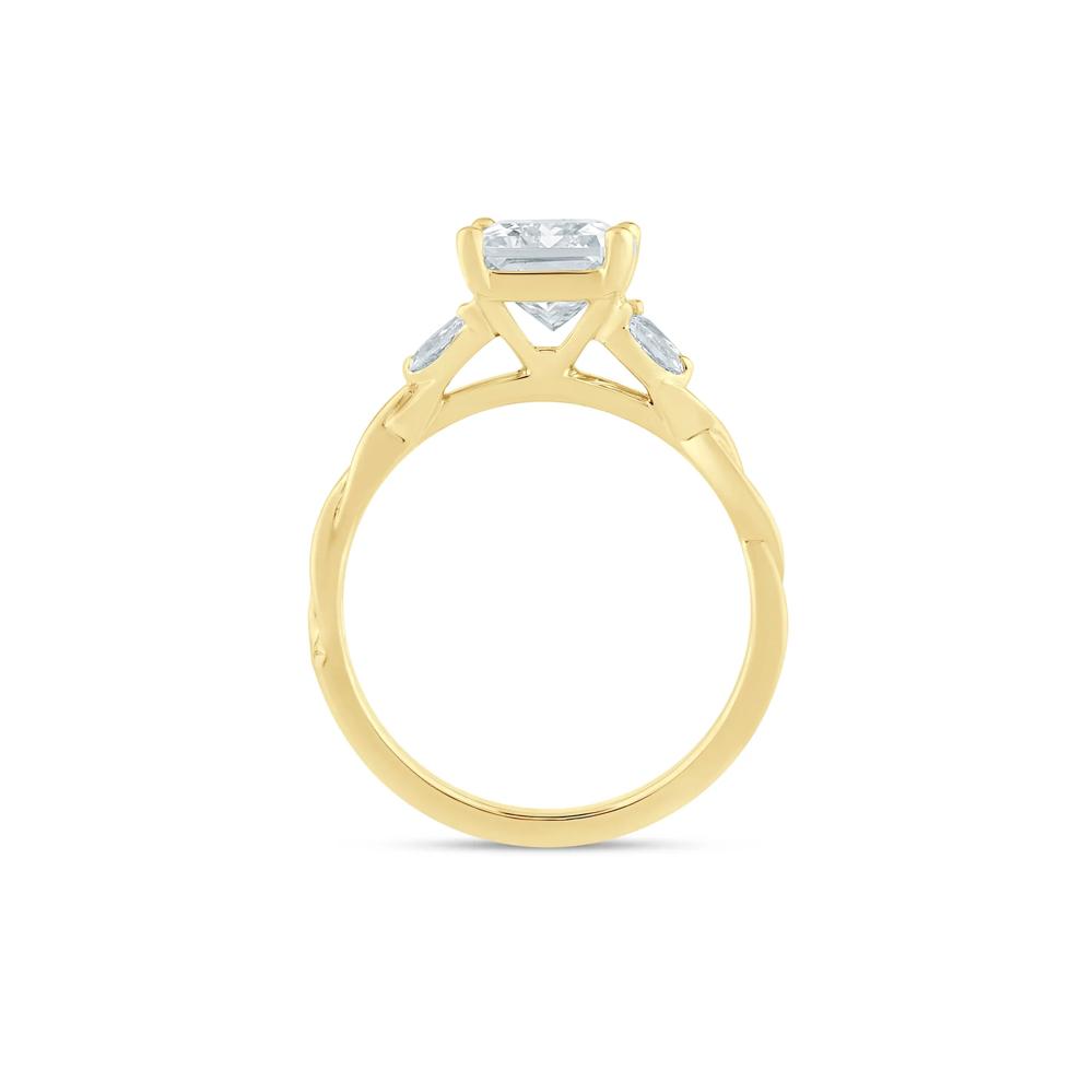 Radiant-Cut Lab Grown Diamond Engagement Ring in 14K Yellow Gold (2 1/5 ct. tw.) – Image 2 of 3