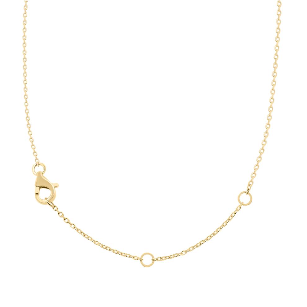 Heart-Shaped Amethyst, Purple Sapphire and Diamond Accent Necklace in 10K Yellow Gold – Image 4 of 4