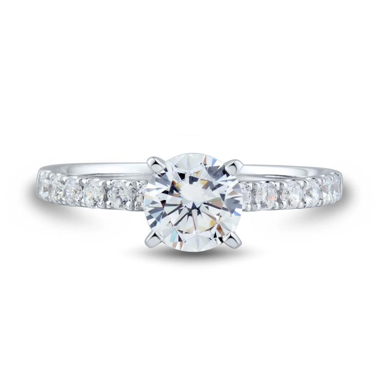 Lab Grown Diamond Semi-Mount Engagement Ring in 14K White Gold &#40;1/3 ct. tw.&#41;  &#40;Setting Only&#41; – Image 2 of 6